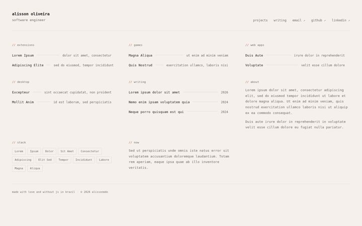 Screenshot of alisson.dev