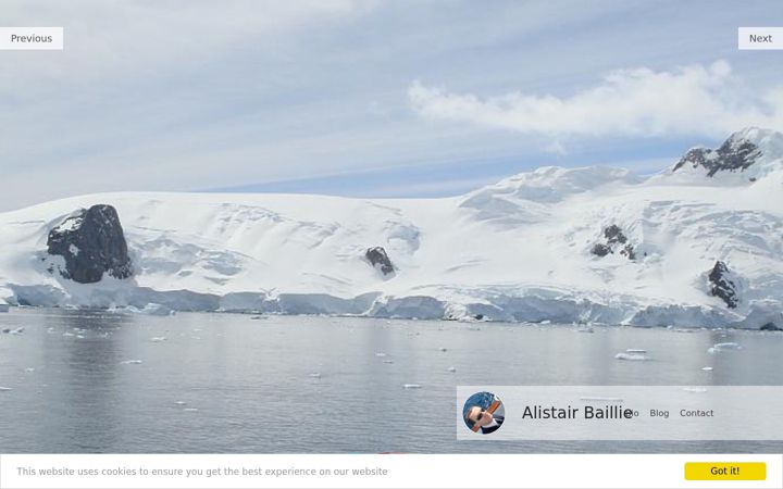 Screenshot of alistairbaillie.co.uk