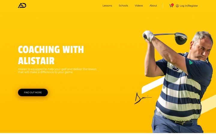 Ekrano kopija alistairdaviesgolf.com