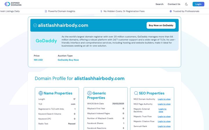 Screenshot of alistlashhairbody.com