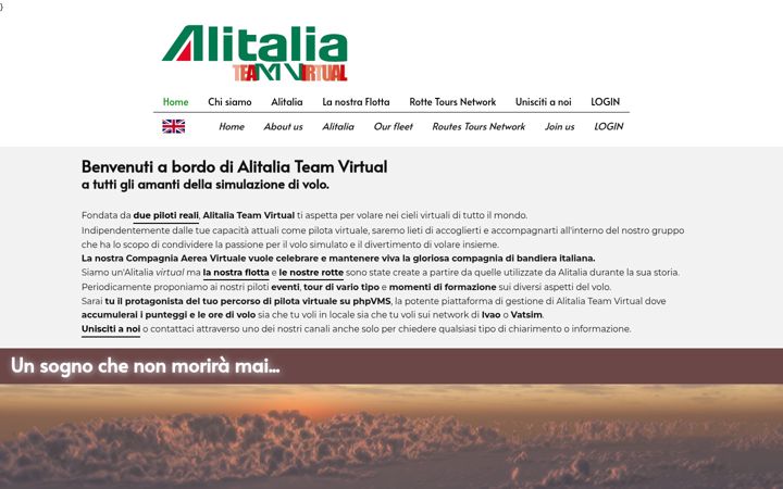 Screenshot of alitaliateamvirtual.it