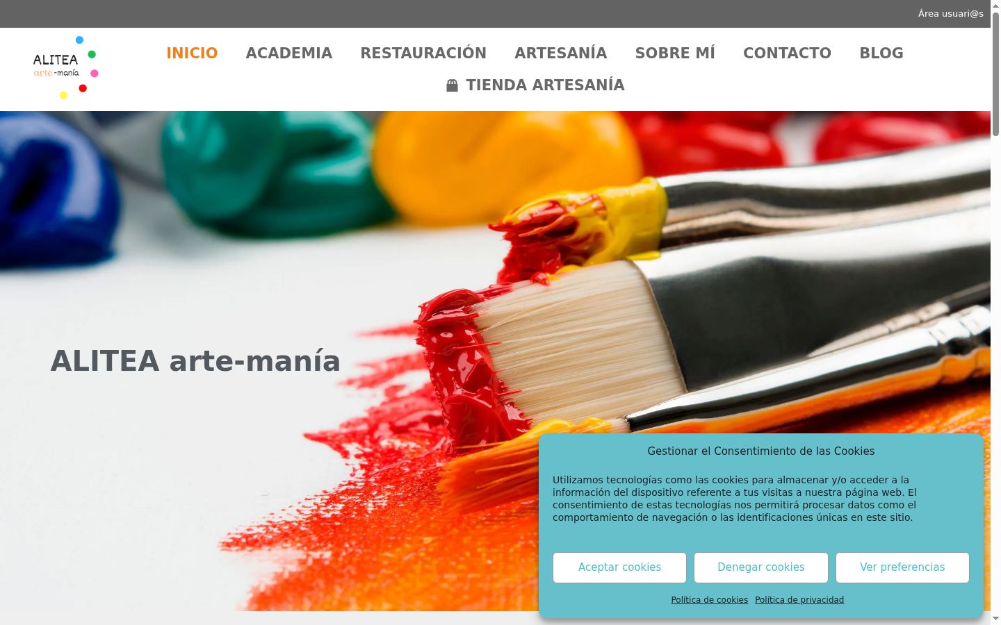 Screenshot tal-banner tal-kunsens muri qabel kwalunkwe interazzjoni