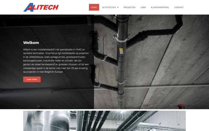 Screenshot of alitech.be