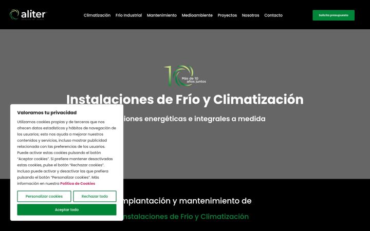 Screenshot of alitersoluciones.es