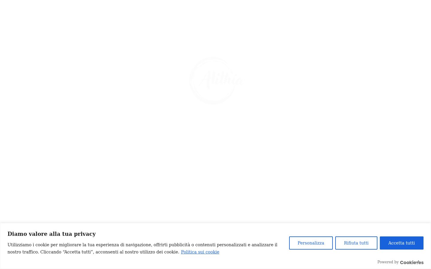 Screenshot του banner συγκατάθεσης που εμφανίστηκε πριν από οποιαδήποτε αλληλεπίδραση