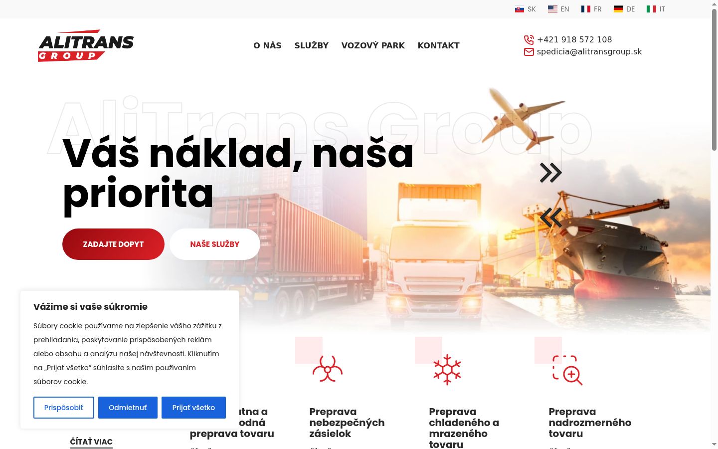Posnetek zaslona pasice za privolitev, prikazane pred kakršno koli interakcijo