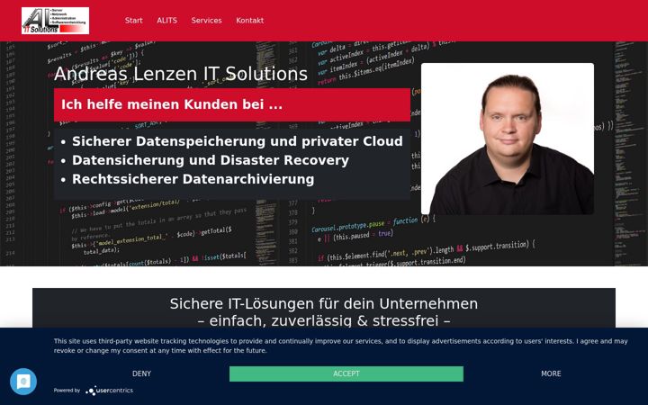 Screenshot of alitsolutions.de