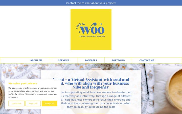 Screenshot of alittlebitwoo.uk