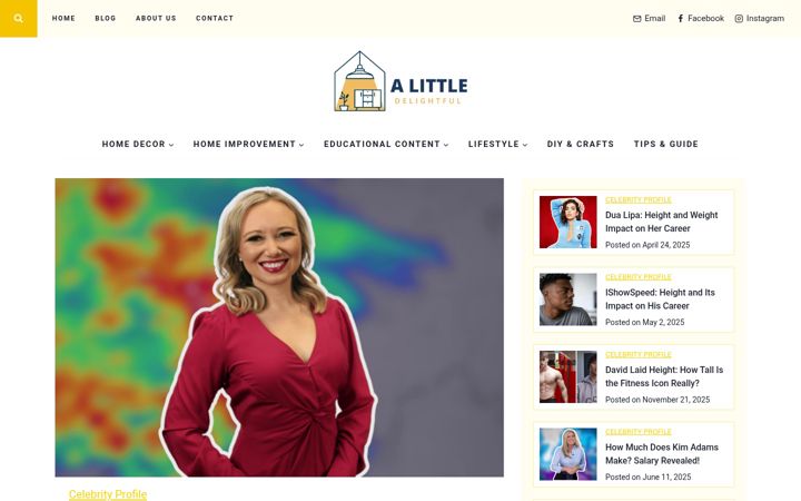 Screenshot of alittledelightful.com