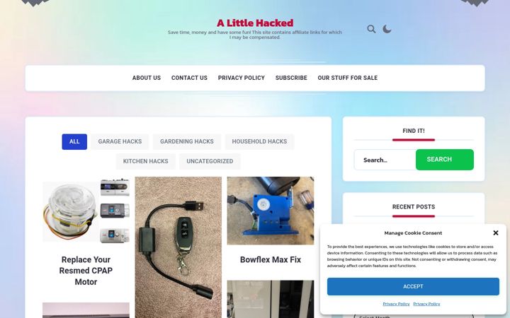Screenshot di alittlehacked.com