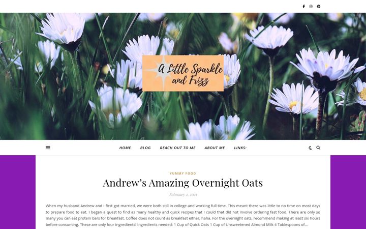 Screenshot di alittlesparkleandfrizz.com
