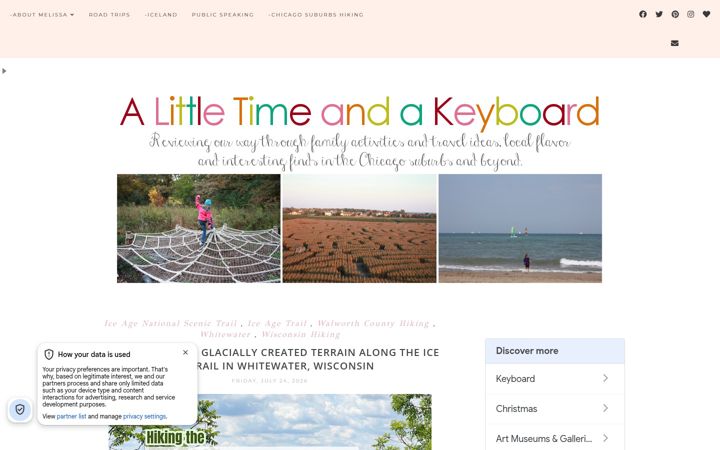 Screenshot di alittletimeandakeyboard.com