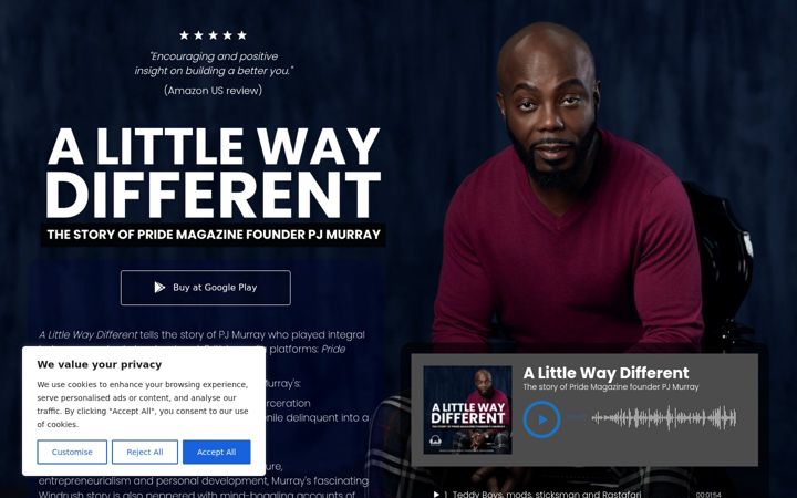 Screenshot of alittlewaydifferent.com