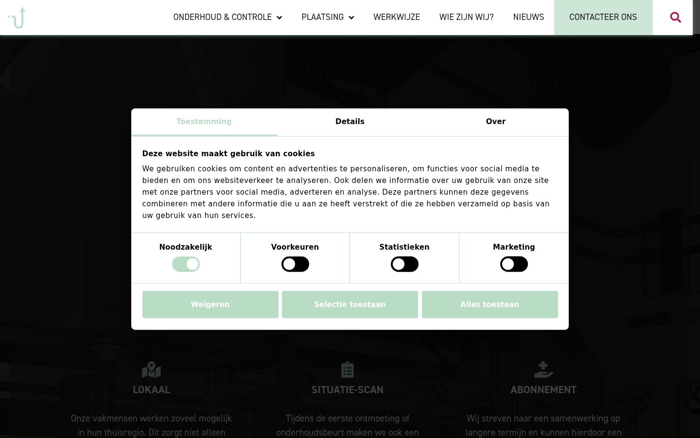Screenshot tal-banner tal-kunsens muri qabel kwalunkwe interazzjoni