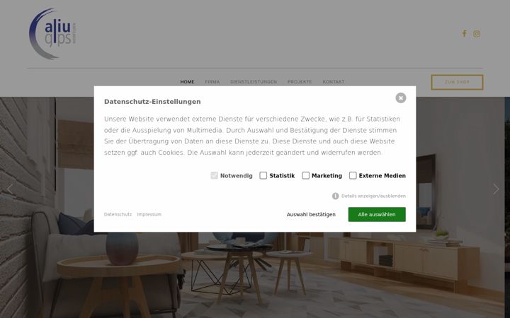 Screenshot of aliugips.ch