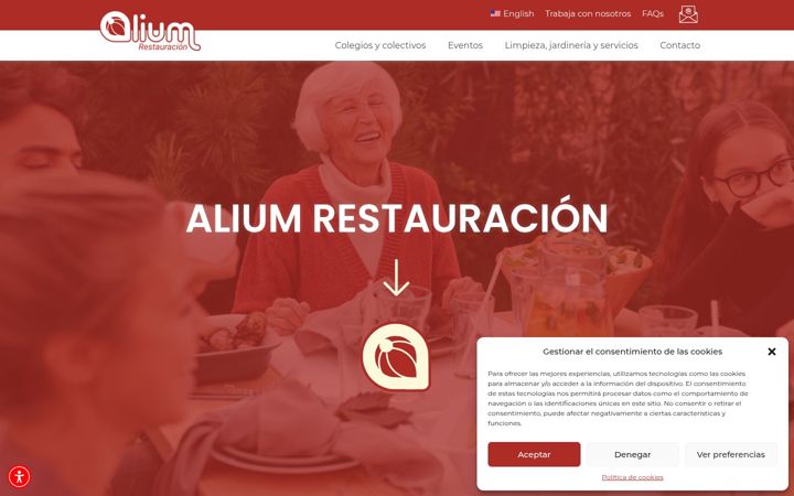 Screenshot di aliumrestauracion.com