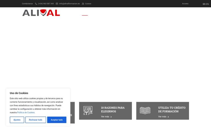 Posnetek zaslona alivalformacion.es