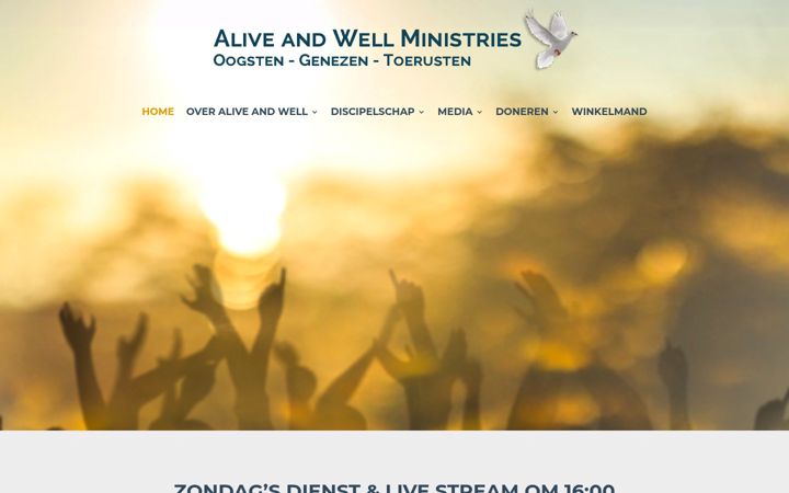 Screenshot of alive-and-well.org