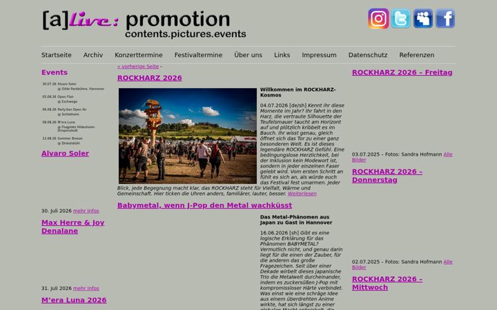Screenshot of alive-erfurt.de