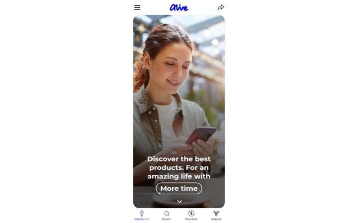 Screenshot of alive.blue
