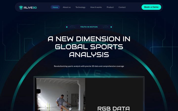 Posnetek zaslona alive3d.com