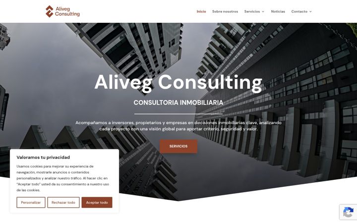Screenshot of alivegconsulting.com