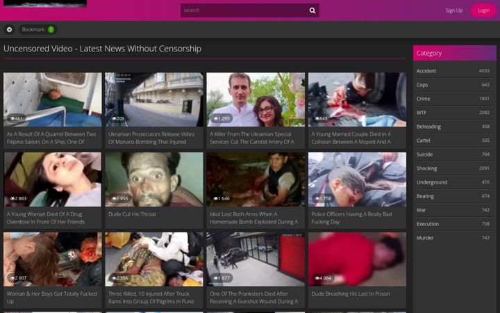 Screenshot of alivegore.com
