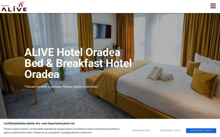 Screenshot of alivehotel.ro