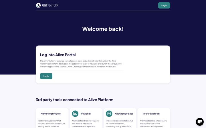 Screenshot of aliveplatform.com