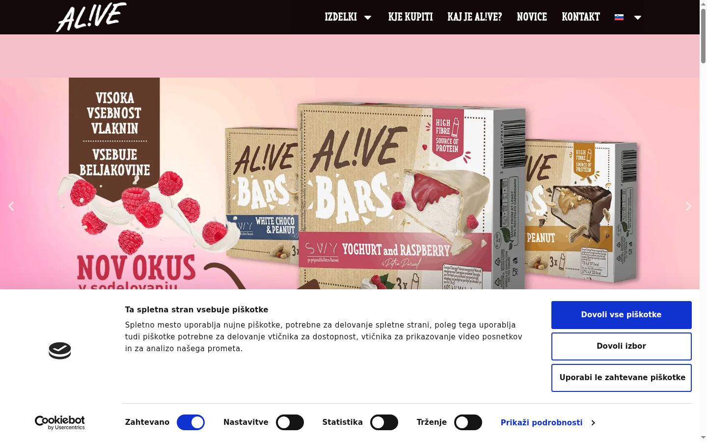 Screenshot tal-banner tal-kunsens muri qabel kwalunkwe interazzjoni