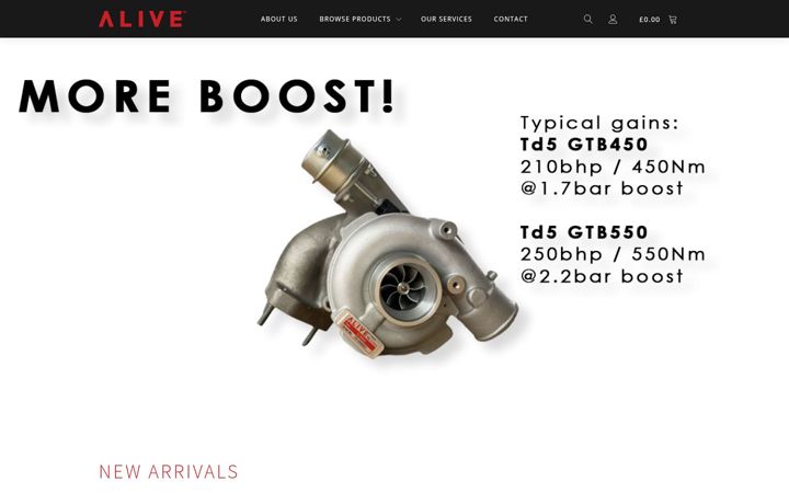 Screenshot of alivetuning.com