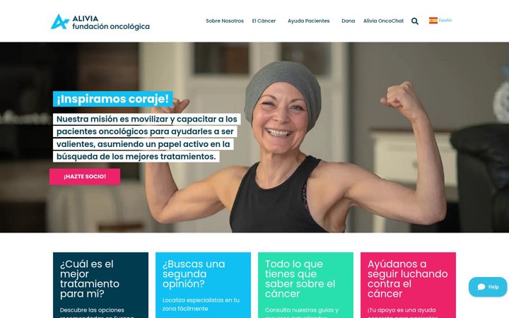Screenshot of alivia.es