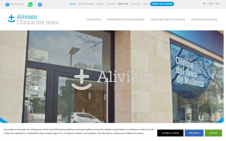 Screenshot of aliviam.com