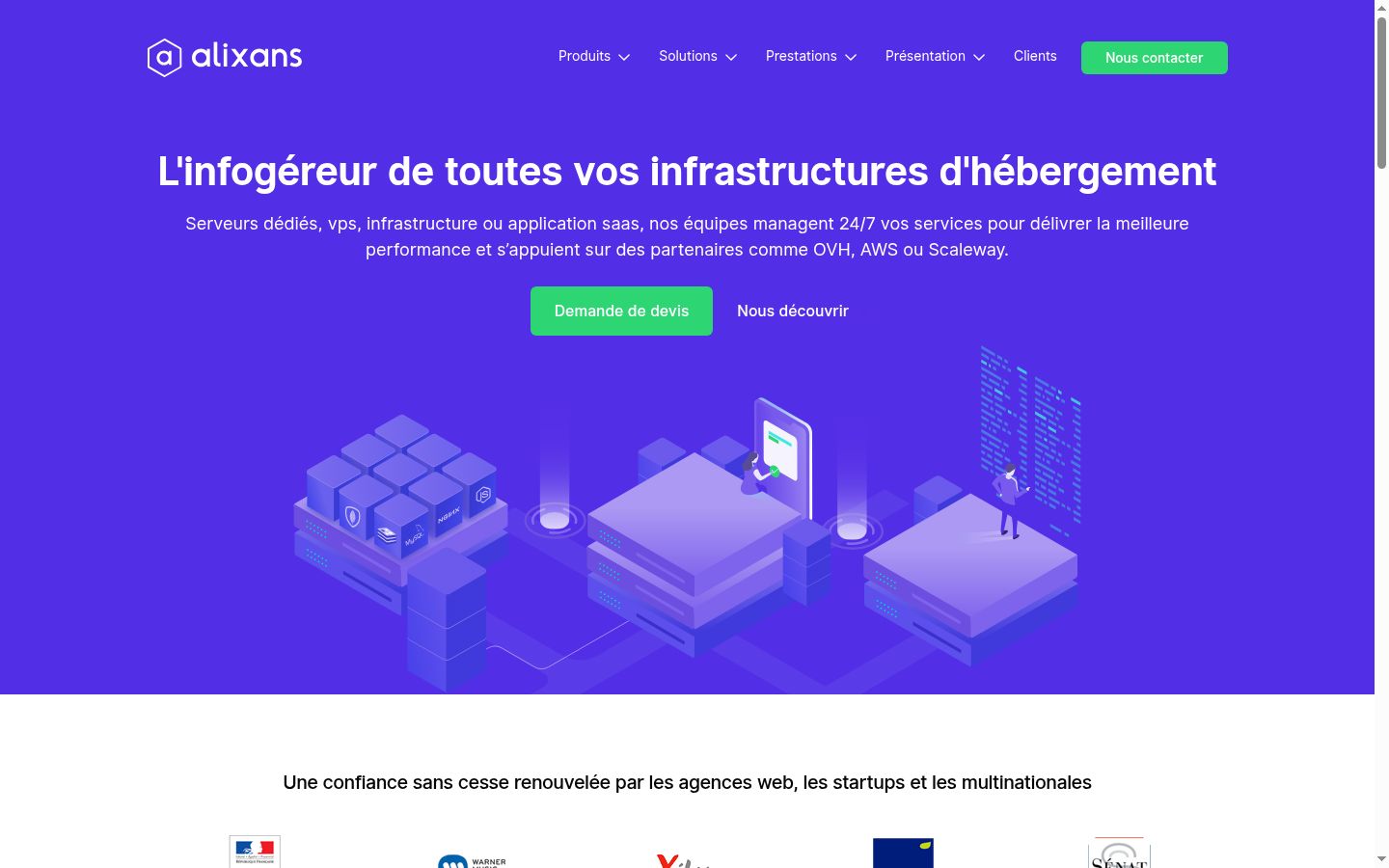 Capture d'écran de la bannière de consentement affichée avant toute interaction
