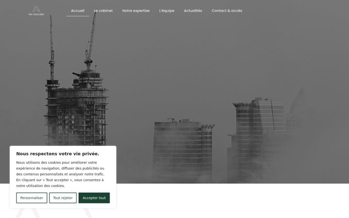 Screenshot of alixassocies.com