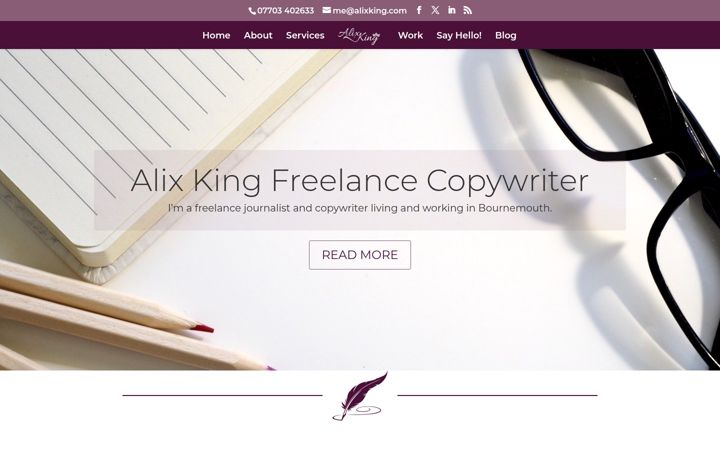 Screenshot of alixking.com