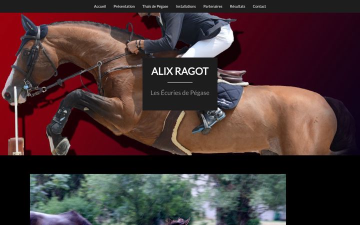 Screenshot of alixragot.com