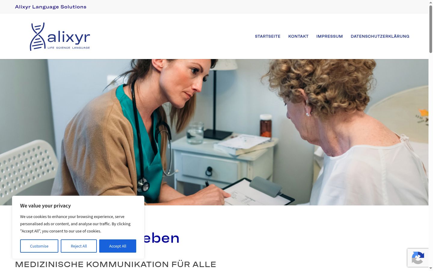 Screenshot tal-banner tal-kunsens muri qabel kwalunkwe interazzjoni