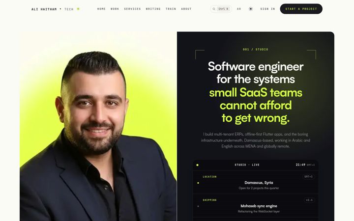 Screenshot of aliyosef.online