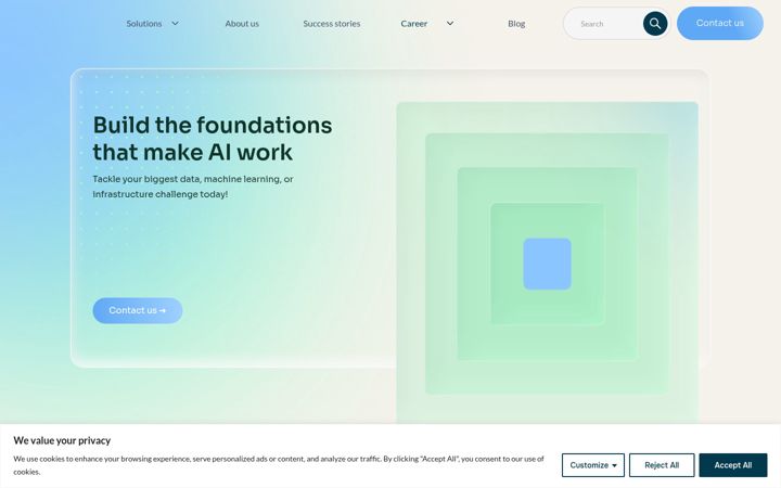 Screenshot of aliz.ai
