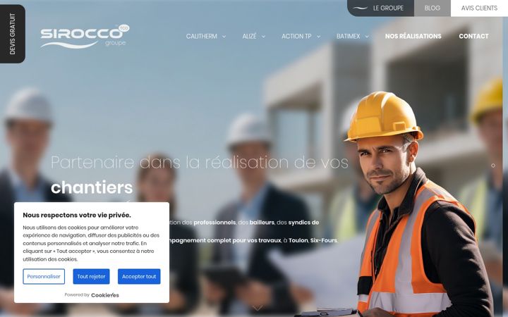 Screenshot of alize-sud.fr