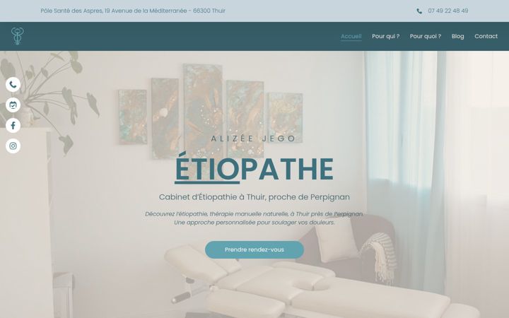 Screenshot of alizeejegoetiopathe.com