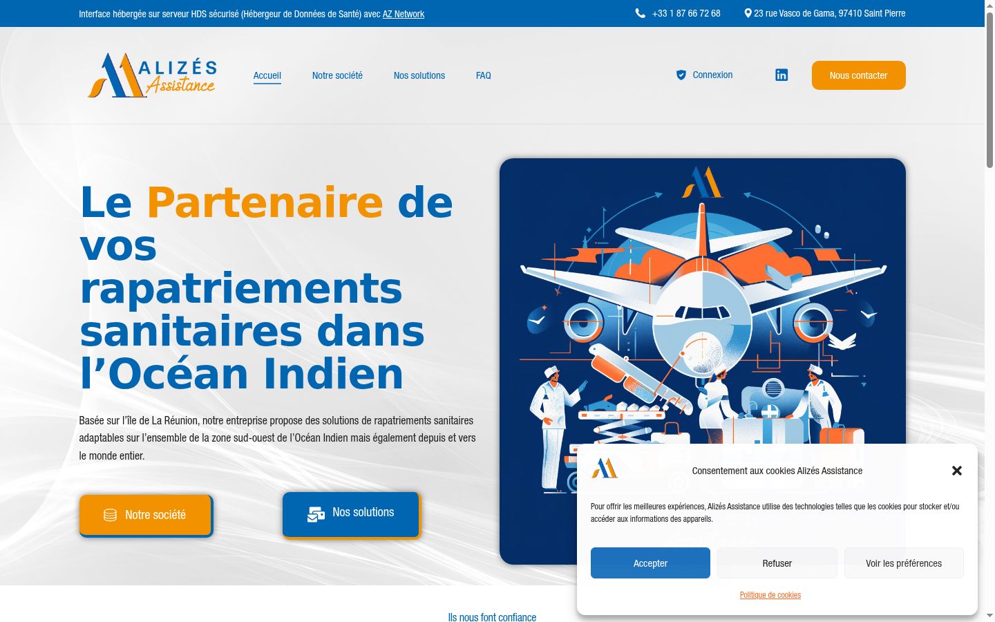 Screenshot tal-banner tal-kunsens muri qabel kwalunkwe interazzjoni