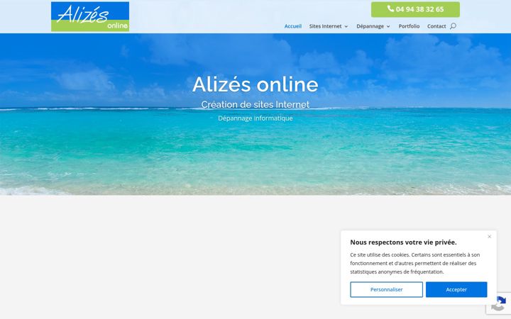 Captura de ecrã de alizesonline.com