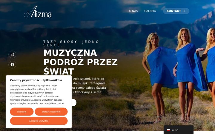 Screenshot of alizma.pl
