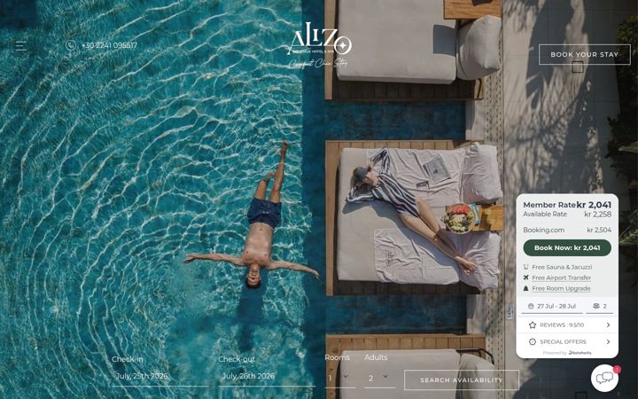 Screenshot of alizo.gr