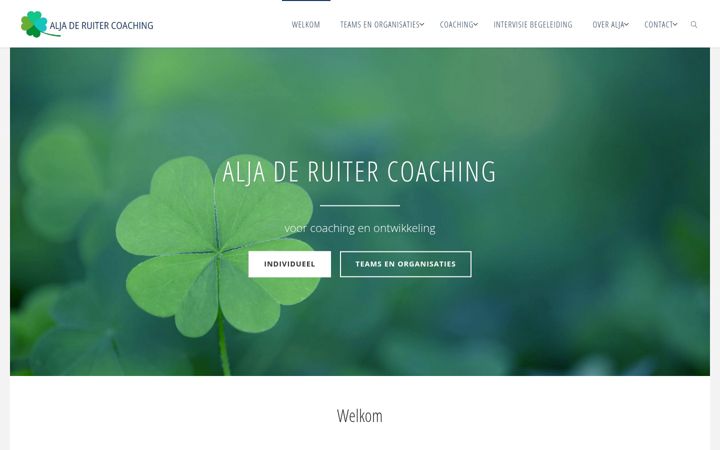 Captura de ecrã de aljaderuitercoaching.nl