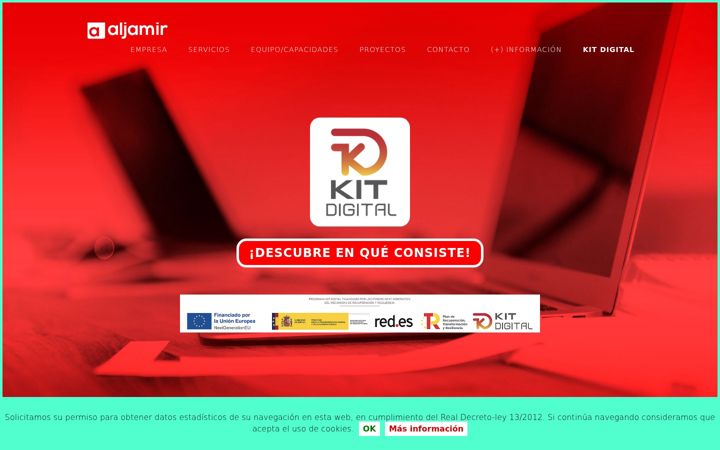 Screenshot of aljamir.es