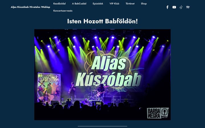 Screenshot of aljaskuszobab.hu