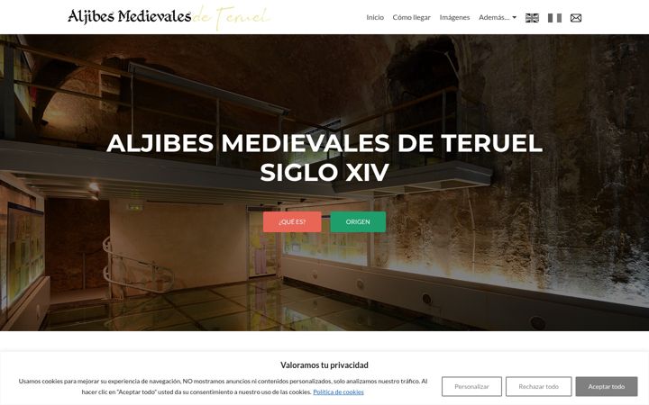 Екранна снимка на aljibemedieval.com